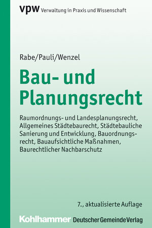 Buchcover Bau- und Planungsrecht | Klaus Rabe | EAN 9783555015767 | ISBN 3-555-01576-1 | ISBN 978-3-555-01576-7