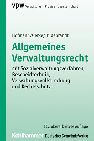 Buchcover Allgemeines Verwaltungsrecht | Harald Hofmann | EAN 9783555018720 | ISBN 3-555-01872-8 | ISBN 978-3-555-01872-0