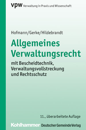 Buchcover Allgemeines Verwaltungsrecht | Harald Hofmann | EAN 9783555018737 | ISBN 3-555-01873-6 | ISBN 978-3-555-01873-7