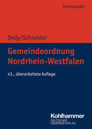Buchcover Gemeindeordnung Nordrhein-Westfalen  | EAN 9783555021614 | ISBN 3-555-02161-3 | ISBN 978-3-555-02161-4