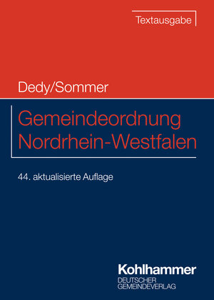 Buchcover Gemeindeordnung Nordrhein-Westfalen  | EAN 9783555023397 | ISBN 3-555-02339-X | ISBN 978-3-555-02339-7