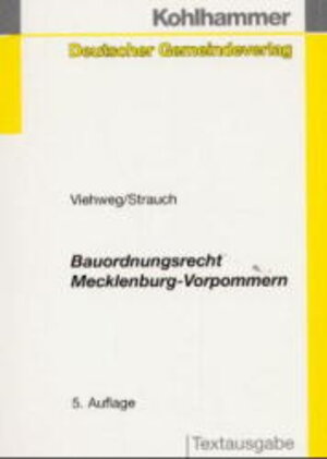 Buchcover Bauordnungsrecht Mecklenburg-Vorpommern | Bernd Viehweg | EAN 9783555530291 | ISBN 3-555-53029-1 | ISBN 978-3-555-53029-1