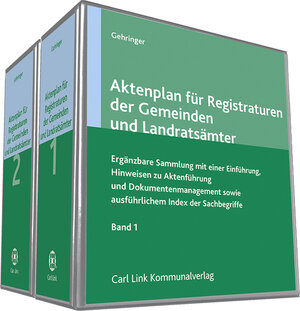 Buchcover Aktenplan für Registraturen der Gemeinden und Landratsämter | Horst Gehringer | EAN 9783556041000 | ISBN 3-556-04100-6 | ISBN 978-3-556-04100-0