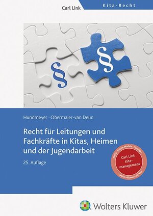 Buchcover Recht für Leitungen und Fachkräfte | Simon Hundmeyer | EAN 9783556100134 | ISBN 3-556-10013-4 | ISBN 978-3-556-10013-4