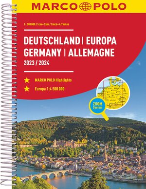 Buchcover MARCO POLO Reiseatlas 2024/2025 Deutschland 1:300.000  | EAN 9783575016461 | ISBN 3-575-01646-1 | ISBN 978-3-575-01646-1
