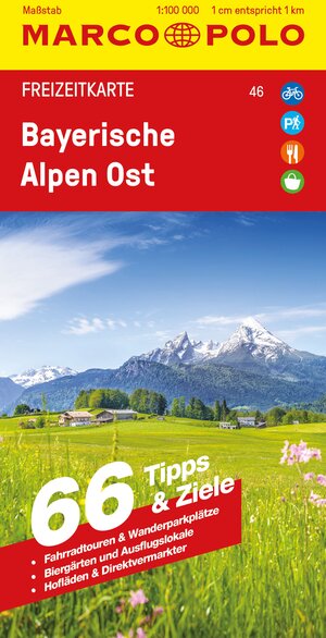 Buchcover MARCO POLO Freizeitkarte 46 Bayerische Alpen Ost 1:100.000  | EAN 9783575018984 | ISBN 3-575-01898-7 | ISBN 978-3-575-01898-4