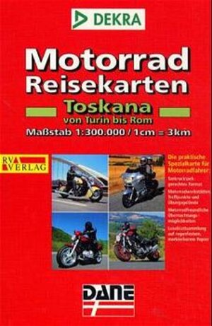 RV Motorad-Reisekarten 1:300 000 Toskana - von Turin bis Rom (Loseblatt-Sammlung)