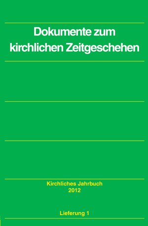 Buchcover Kirchliches Jahrbuch für die Evangelische Kirche in Deutschland / Dokumente zum kirchlichen Zeitgeschehen  | EAN 9783579016122 | ISBN 3-579-01612-1 | ISBN 978-3-579-01612-2