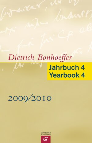 Buchcover Dietrich Bonhoeffer Jahrbuch 4 / Dietrich Bonhoeffer Yearbook 4 - 2009/2010  | EAN 9783579018942 | ISBN 3-579-01894-9 | ISBN 978-3-579-01894-2