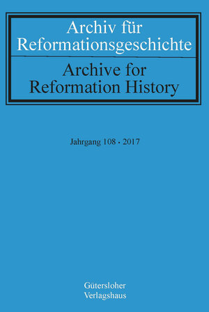Buchcover Archiv für Reformationsgeschichte - Aufsatzband  | EAN 9783579084725 | ISBN 3-579-08472-0 | ISBN 978-3-579-08472-5