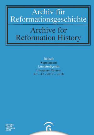 Buchcover Archiv für Reformationsgeschichte - Literaturbericht  | EAN 9783579084732 | ISBN 3-579-08473-9 | ISBN 978-3-579-08473-2