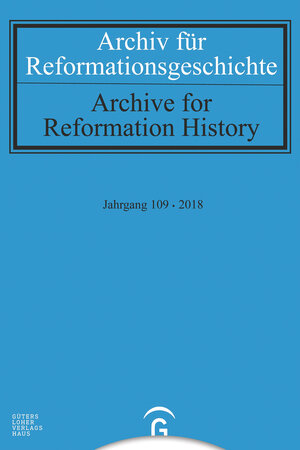 Buchcover Archiv für Reformationsgeschichte - Aufsatzband  | EAN 9783579084749 | ISBN 3-579-08474-7 | ISBN 978-3-579-08474-9