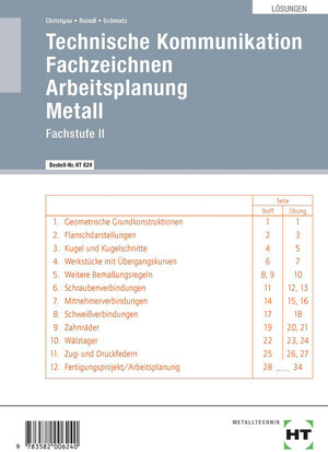 Buchcover Lösungen Technische Kommunikation | Hans Christgau | EAN 9783582006240 | ISBN 3-582-00624-7 | ISBN 978-3-582-00624-0