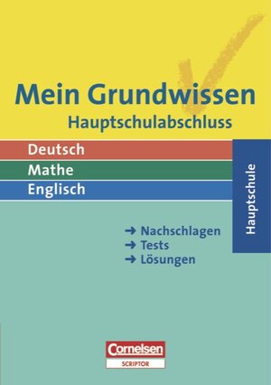 Buchcover Mein Grundwissen - Deutsch, Mathe, Englisch. Hauptschule / Hauptschulabschluss | Kai Bartschat | EAN 9783589223848 | ISBN 3-589-22384-7 | ISBN 978-3-589-22384-8