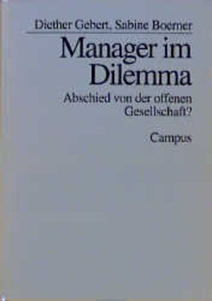 Buchcover Manager im Dilemma | Diether Gebert | EAN 9783593354194 | ISBN 3-593-35419-5 | ISBN 978-3-593-35419-4