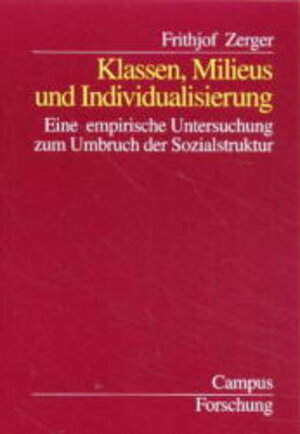 Buchcover Klassen, Milieus und Individualisierung | Frithjof Zerger | EAN 9783593364803 | ISBN 3-593-36480-8 | ISBN 978-3-593-36480-3