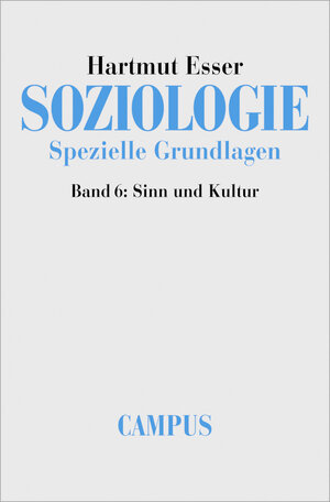 Buchcover Soziologie. Spezielle Grundlagen | Hartmut Esser | EAN 9783593371498 | ISBN 3-593-37149-9 | ISBN 978-3-593-37149-8