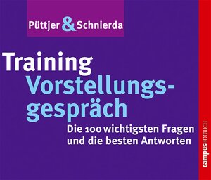 Buchcover Training Vorstellungsgespräch | Christian Püttjer | EAN 9783593375779 | ISBN 3-593-37577-X | ISBN 978-3-593-37577-9