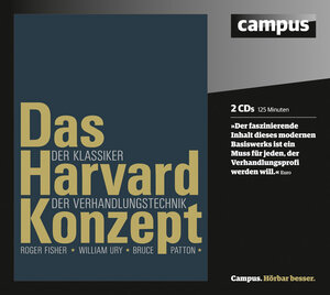 Buchcover Das Harvard-Konzept | Roger Fisher | EAN 9783593389950 | ISBN 3-593-38995-9 | ISBN 978-3-593-38995-0
