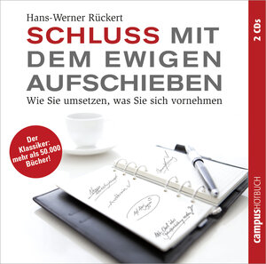 Buchcover Schluss mit dem ewigen Aufschieben | Hans-Werner Rückert | EAN 9783593395524 | ISBN 3-593-39552-5 | ISBN 978-3-593-39552-4