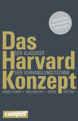 Buchcover Das Harvard-Konzept | Roger Fisher | EAN 9783593399201 | ISBN 3-593-39920-2 | ISBN 978-3-593-39920-1