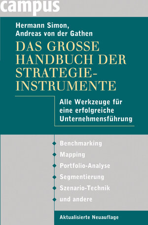 Buchcover Das große Handbuch der Strategieinstrumente | Hermann Simon | EAN 9783593409368 | ISBN 3-593-40936-4 | ISBN 978-3-593-40936-8