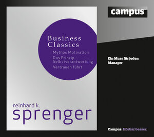 Buchcover Sprenger Business Classics | Reinhard K. Sprenger | EAN 9783593418957 | ISBN 3-593-41895-9 | ISBN 978-3-593-41895-7