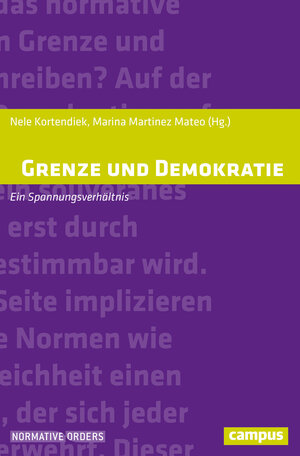 Buchcover Grenze und Demokratie  | EAN 9783593436296 | ISBN 3-593-43629-9 | ISBN 978-3-593-43629-6