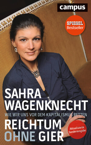 Buchcover Reichtum ohne Gier | Sahra Wagenknecht | EAN 9783593438177 | ISBN 3-593-43817-8 | ISBN 978-3-593-43817-7