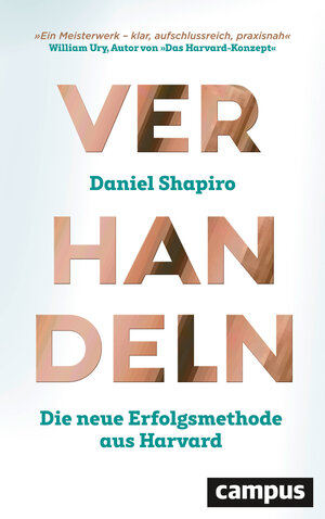 Buchcover Verhandeln | Daniel Shapiro | EAN 9783593439389 | ISBN 3-593-43938-7 | ISBN 978-3-593-43938-9