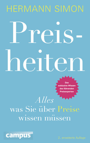 Buchcover Preisheiten | Hermann Simon | EAN 9783593504506 | ISBN 3-593-50450-2 | ISBN 978-3-593-50450-6