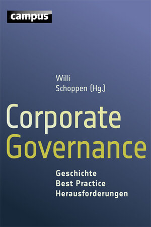 Buchcover Corporate Governance  | EAN 9783593505138 | ISBN 3-593-50513-4 | ISBN 978-3-593-50513-8