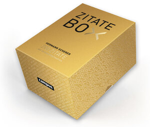 Buchcover Goldene Zitate-Box | Hermann Scherer | EAN 9783593511580 | ISBN 3-593-51158-4 | ISBN 978-3-593-51158-0