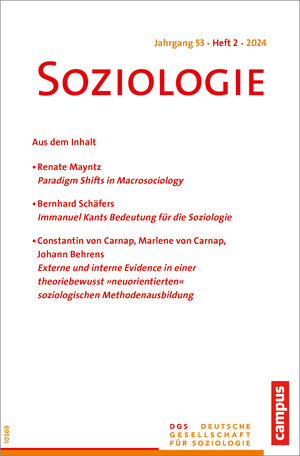 Buchcover Soziologie 02/2024  | EAN 9783593518930 | ISBN 3-593-51893-7 | ISBN 978-3-593-51893-0