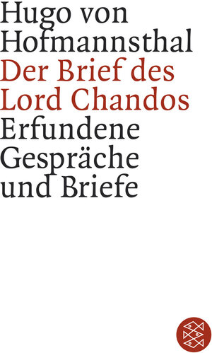 Buchcover Der Brief des Lord Chandos | Hugo von Hofmannsthal | EAN 9783596155248 | ISBN 3-596-15524-X | ISBN 978-3-596-15524-8