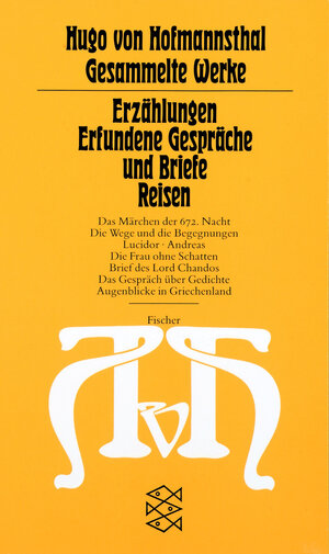 Buchcover Erzählungen - Erfundene Gespräche und Briefe - Reisen | Hugo von Hofmannsthal | EAN 9783596221653 | ISBN 3-596-22165-X | ISBN 978-3-596-22165-3