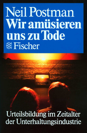 Postman, Neil: Wir amüsieren uns zu Tode. Urteilsbildung im Zeitalter der Unterhaltungsindustrie. Ungekürzte Ausg. Frankfurt am Main, Fischer-Taschenbuch-Verl, 1988. 8°. 206 S. kart. (ISBN 3-596-24285-1)