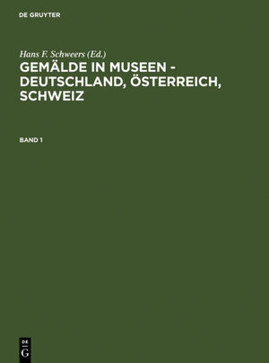 Buchcover Gemälde in Museen - Deutschland, Österreich, Schweiz | EAN 9783598242502 | ISBN 3-598-24250-6 | ISBN 978-3-598-24250-2