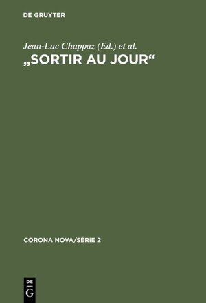 Buchcover "Sortir au jour"  | EAN 9783598242717 | ISBN 3-598-24271-9 | ISBN 978-3-598-24271-7