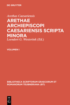 Buchcover Arethas Caesariensis: Arethae archiepiscopi Caesariensis scripta minora / Arethae archiepiscopi Caesariensis scripta minora | Arethas Caesariensis | EAN 9783598719806 | ISBN 3-598-71980-9 | ISBN 978-3-598-71980-6