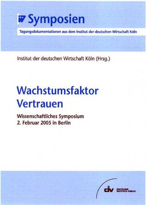 Buchcover Wachstumsfaktor Vertrauen  | EAN 9783602146932 | ISBN 3-602-14693-6 | ISBN 978-3-602-14693-2