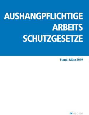 Buchcover Aushangpflichtige Arbeitsschutzgesetze  | EAN 9783602150038 | ISBN 3-602-15003-8 | ISBN 978-3-602-15003-8
