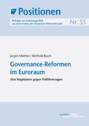 Buchcover Governance-Reformen im Euroraum | Jürgen Matthes | EAN 9783602241521 | ISBN 3-602-24152-1 | ISBN 978-3-602-24152-1