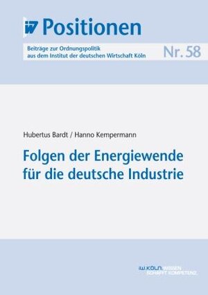 Buchcover Folgen der Energiewende für die deutsche Industrie | Hubertus Bardt | EAN 9783602241552 | ISBN 3-602-24155-6 | ISBN 978-3-602-24155-2