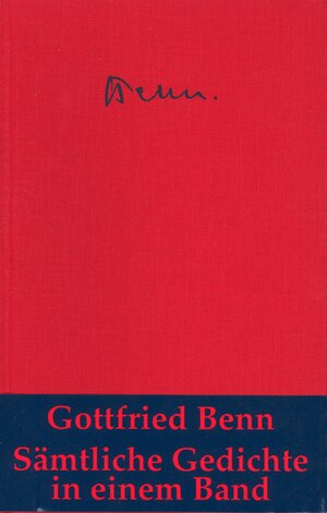 Buchcover Sämtliche Gedichte | Gottfried Benn | EAN 9783608110548 | ISBN 3-608-11054-2 | ISBN 978-3-608-11054-8
