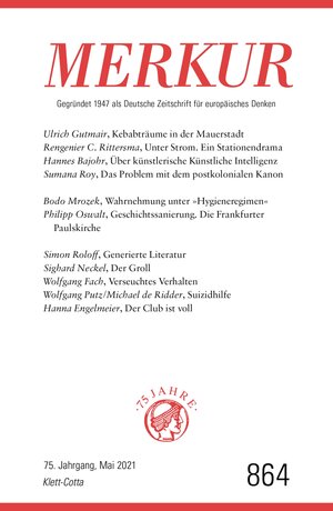Buchcover MERKUR 5/2021 | EAN 9783608111880 | ISBN 3-608-11188-3 | ISBN 978-3-608-11188-0