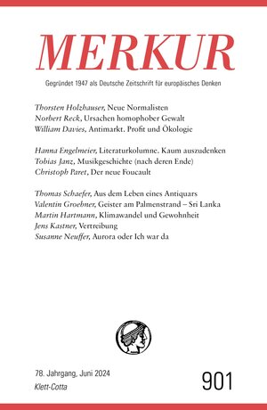 Buchcover MERKUR 6/2024, Jg.78  | EAN 9783608123067 | ISBN 3-608-12306-7 | ISBN 978-3-608-12306-7
