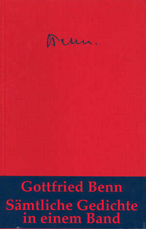 Buchcover Sämtliche Gedichte | Gottfried Benn | EAN 9783608934496 | ISBN 3-608-93449-9 | ISBN 978-3-608-93449-6