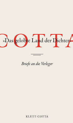 Buchcover Cotta - »Das gelobte Land der Dichter«  | EAN 9783608939040 | ISBN 3-608-93904-0 | ISBN 978-3-608-93904-0