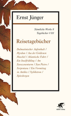 Buchcover Sämtliche Werke - Band 8 | Ernst Jünger | EAN 9783608963083 | ISBN 3-608-96308-1 | ISBN 978-3-608-96308-3